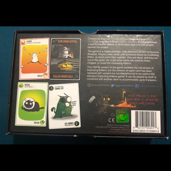 Exploding Kittens Card Game NFFW DECK - Picture 2 of 6